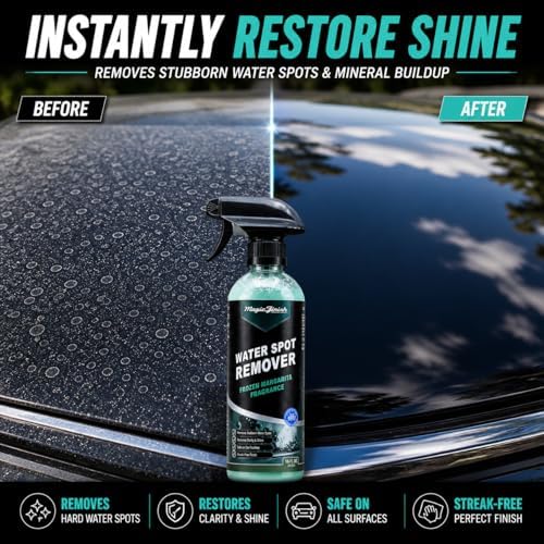 Magic Finish Water Spot Remover for Cars – Professional Hard Water Stain & Mineral Deposit Remover for Paint, Chrome & Wheels – Restores Shine & Gloss – Frozen Margarita Scent – 16oz - Image 5