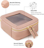 Clear Makeup Bag Small, Mini Travel Cosmetic Case Transparent TSA Approved Toiletry Bag with Zipper Portable Make Up Pouch for Purse Traveling Car Essentials Organizer for Women Men - Image 5