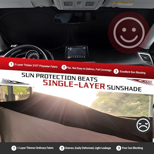 Windshield Sun Shade for Toyota RAV4 2013-2018 RAV-4 SUV - Image 5