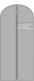 Garment Bags for Hanging Clothes, 45'' Suit Bag Cover for Storage and Travel, Dress Bags for Gowns Long (Grey) by LXLOVESMEggRings