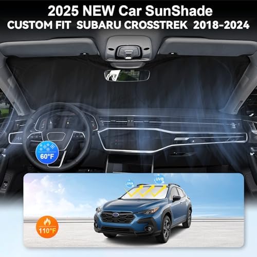 Sunshade for 2018-2025 2026 Subaru Crosstrek Wagon Windshield Sun Shade - Image 4