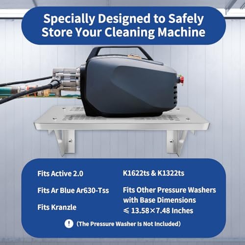 Stainless Steel Pressure Washer Shelf - 20" X 10" - Image 3