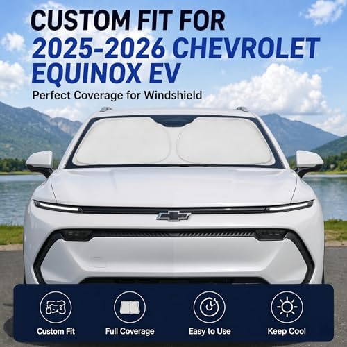 Custom Fit Windshield Sun Shade for Chevy Chevrolet Equinox EV 2025-2026 - Image 2