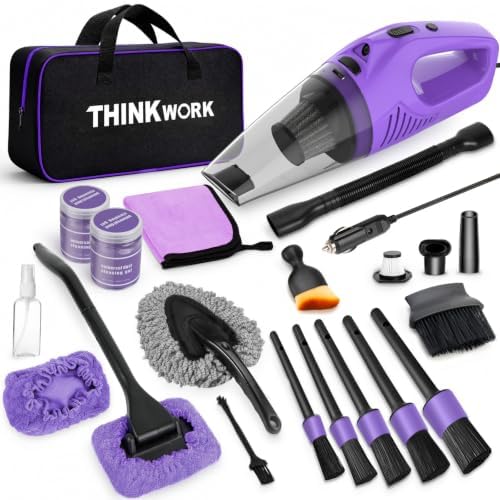 THINKWORK Car Cleaning Kit with Vacuum,Deep Cleaning for Interior Detailing by THINKWORK