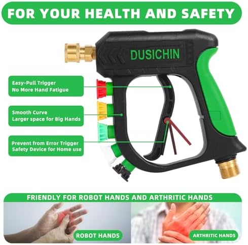 DUSICHIN Pressure Washer Accessory Short Handle Foam Cannon - Image 4