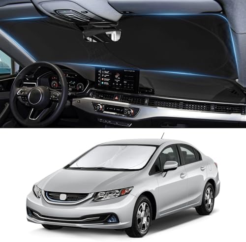 Windshield Sunshade for 2012 2013 2014 2015 Honda Civic Sun Visor - Image 5