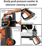 2026New Pressure Power Washer 5000PSI with Adjustable Touch Screen 8 Level, 34" Tall, 4 Quick Connect Nozzles,Inlet Hose&Filter&500mlFoam Cannon for Cars/Fences/Driveways/Home Cleaning (Red) - Image 5