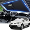 Custom Fit Windshield Sun Shade for Toyota RAV4 2013-2018, Double Layer 280T Front Window Shade, Foldable UV Blocking Sun Visor, Summer Car Accessory by AuyNeas