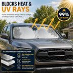 Tacoma Windshield Sun Shade, Sunshade Windshield Visor for Toyota Tacoma 1995-2025. - Image 2