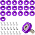 smilfuy 20PCS Aluminum Bumper Fender Washer Stainless Steel Bolts, Purple by smilfuy