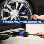 Qydipclin 38PcsB Car Detailing Kit, Car Detailing Brush Set, Car Wash Cleaning Kit, Car Detailing Brushes, Professional Car Care Kit for Interior Exterior Wheels, Blue - Image 4
