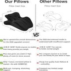 Ergonomic Memory Foam Wedge Pillow - 27° Inclined, Large (23.3" X 18.11" X 9.45"), Black - Multi-Position Comfort for Sleep, Reading, Relaxation, Neck & Waist Support - Image 2