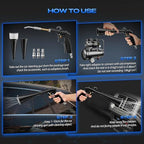 Detailing Car Cleaning Gun Interior Dryer Air Blow Gun, High Pressure Blower Gun, Car Detailing Tools for Quickly Blowing Out Dirt and DustWorking with Air - Image 5