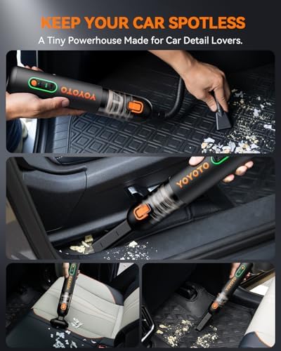 Car Vacuum Rechargeable 21000Pa Powerful Suction Handheld Vacuum Cordless - Image 6