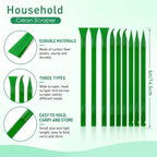 Crevice Cleaning Tool, 9 PCS Carbon Fiber Plastic Scraper Tool Set for Car Detailing - Image 3
