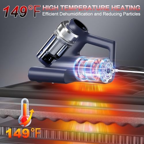 Teant Mattress Bed Vacuum Cleaner, 16 kPa Suction & 253.7nm UV-C, MV-Blue - Image 4