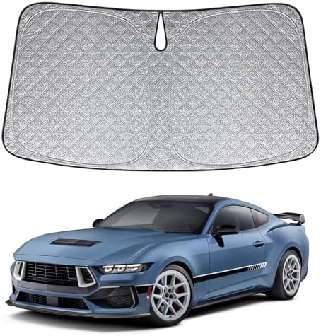 6 Layers Windshield Sun Shade for Ford Mustang 2024-2025 by Federedevo
