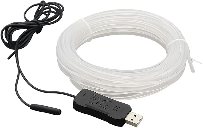 9.84FT EL Wire Interior Car LED Strip Lights, USB Neon Vehicle Ambient Lighting with Fiber Optic, Sound Music Active Automotive Inside Decorations Lamp Strip, Universal Fit - Image 8