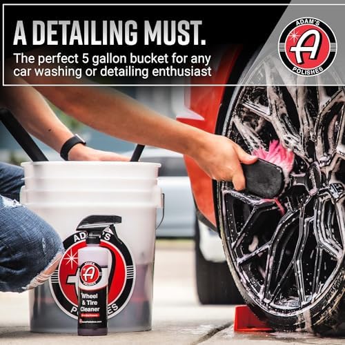 Adam's Polishes Car Wash Buckets 5 Gallon Bucket + Grit Guard 2 Pack Perfect Car Detailing Tool for Car Washing & Garage Storage | Stores Car Wash Soap, Foam Cannon, Foam Gun, Microfiber Towels - Image 4