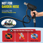 Pressure Washer Short Gun, 5000 PSI/10.5 GPM High Power Washer Spray Gun with 3/8'' Swivel Quick and M22-14mm Connect for Foam Cannon Car Wash - Image 3