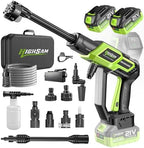 Highsam Cordless Handheld Washer,1500PSI Brushless Portable Car Washer by highsam