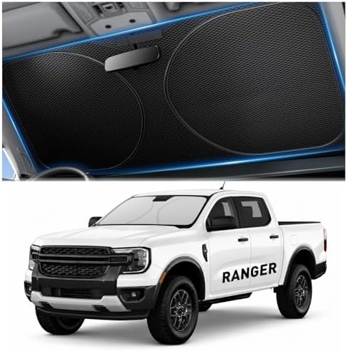 Zanch Windshield Sun Shade for Ford Ranger 2019-2026 by Zanch