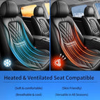 Fit Liberty Car Seat Covers Compatible with Jeep Liberty 2002-2010 2011 2012-Premium Leather,Waterproof,Breathable,Airbag Compatible &All-Weather Seat Cushion Protecto(2 Front,Black) - Image 7