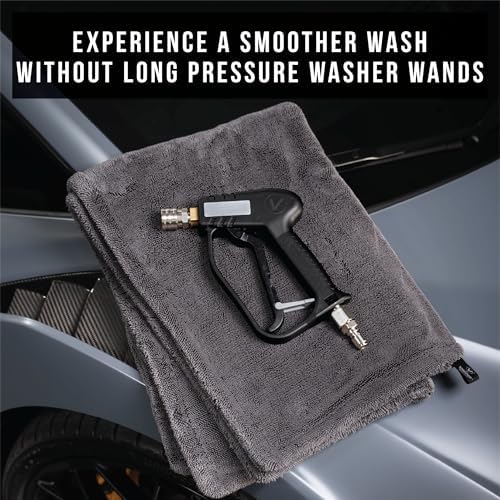 VIKING V+ Swivel Pressure Washer Gun, Short Handle, 3 Adapters, 2 Nozzles - Image 4