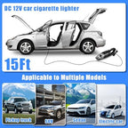 Car Cleaning Kit, Car Vacuum Interior Detailing Cleaner Kit with High Power Handheld Vacuum, Brush Set, Windshield Tool, Duster, Towels, Complete Car Care Tools for Women (Blue) - Image 7