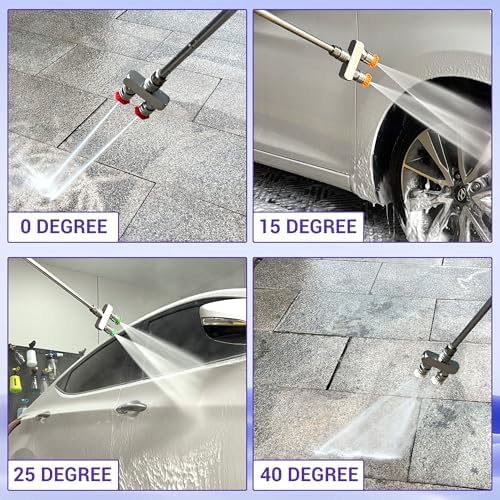 Dual Pressure Washer Tips, 1/4 Inch Quick Connect, 5000 PSI - Image 3