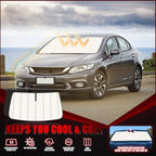 Windshield Sun Shade for Honda Civic 2012-2015, Accordion Folding Design - Image 2