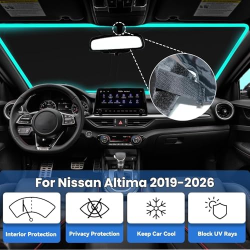 Windshield Sun Shade for 2019-2026 Nissan Altima Accessories - Image 2