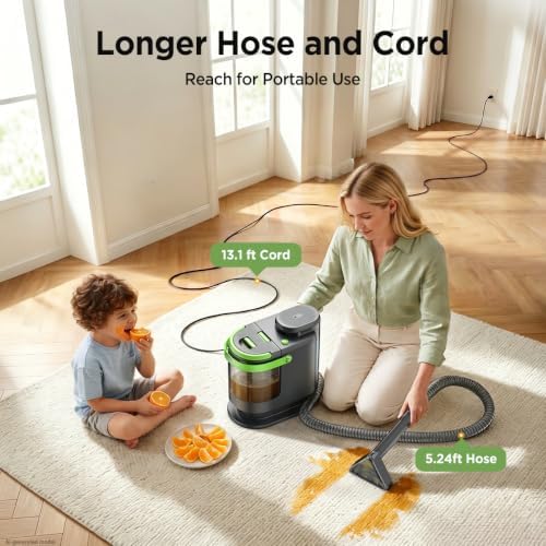 18Kpa Portable Carpet Cleaner Machine for Cars, Pets, Spot, Rug, Couch - Image 5
