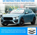Front Windshield Sun Shade Custom Fit Compatible for Maserati Levante 2017-present Sunshade Foldable UV Ray Reflector Sun Visor Protector Shield Cover Reflective (for Maserati Levante 2017-present) - Image 2