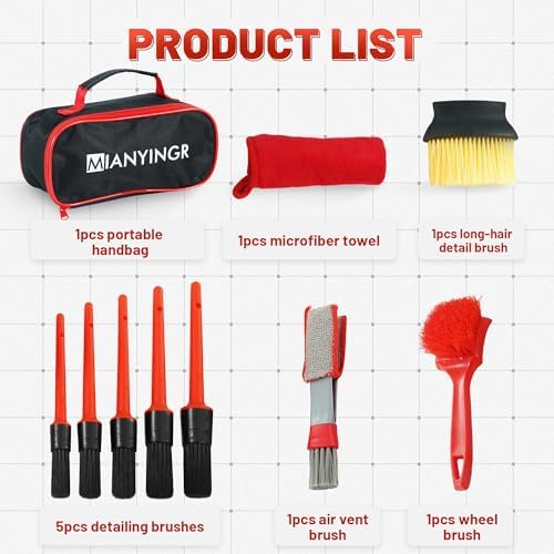 10Pcs Interior Detailing Brush Set - Image 2