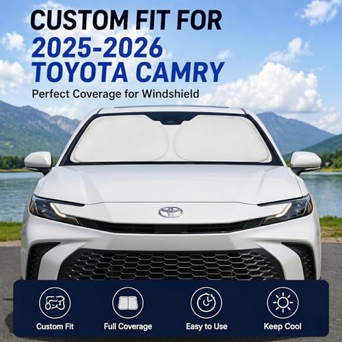 Custom Fit Windshield Sun Shade for Toyota Camry 2025-2026 - Image 2