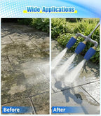 Triple Turbo Nozzle Pressure Washer, 3-in-1 Power Washer Turbo Nozzle with 1/4" Quick Connect, 360° Rotating Pressure Washer Tip - 4800 PSI, 4-6 GPM, 2.0 Orifice, Blue - Image 5