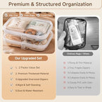 2 Pack Clear Hard Shell Zipper Case Diaper Organizer | 1.0mm Hard Shell, Upgraded Large Zipper Pulls, Clear Travel Pouches, Smooth Zipper Closure, Holds Shape - Image 2