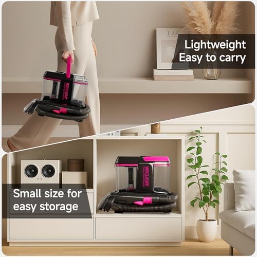 WECLEAN C5 Portable Carpet Cleaner Upholstery Deep Cleaner, Deep Cleaning for Carpet,Car Couch, with Deep Cleaning Solution,Blackpink - Image 6