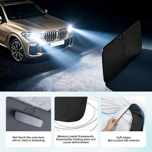 Windshield Sun Shade for BMW X6 2015-2026 Sunshade - Image 5