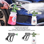 Dual Connector Accessory with Pressure Washer Foam Cannon, Balabulala Pressure Washer Double Tip Attachment for Foam Blaster with with 5 Power Washer Sprayer Nozzles, 1/4" Quick Connect, 3600 PSI - Image 2