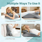 RSN Moodie Intimacy Pillow, Chiro Monk Couples Pillows, 27° Angle Perfect Position Ergonomic Contoured Support Pillow, Multi-Functional Memory Foam Lounger Cushion Back Support (Green, OneSize) - Image 5