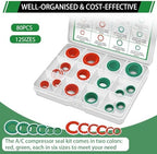 80PCS A/C Compressor Seal Washers Assortment Kit, A/C Gaskets - Image 5