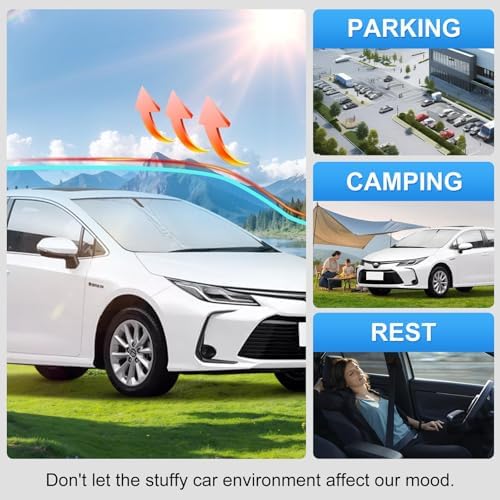 Custom Fit Windshield Sun Shade for Toyota Corolla 2020-2026 - Image 6