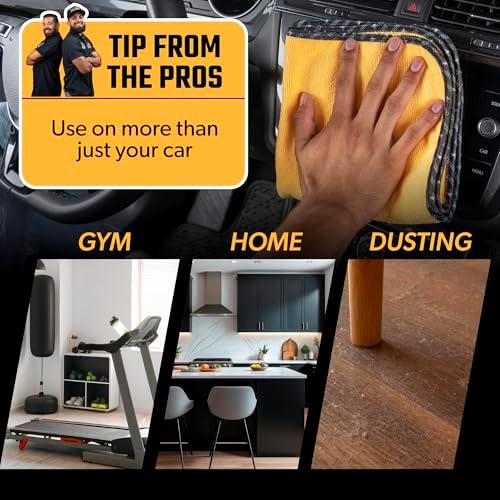Chemical Guys, Professional Microfiber Towels, 16 x 16 in, Gold, 12 Pack - Image 4