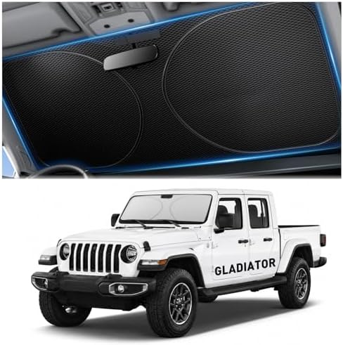 Zanch Windshield Sun Shade for Jeep Gladiator 2020-2025 by Zanch