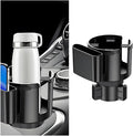 Car Cup Holder Expander, 2-in-1 Vehicle Water Bottles & Phone Holder with Adjustable Base, Versatile Automotive Interior Storage Accessories, Universal for SUV Truck Sedan by Unknown