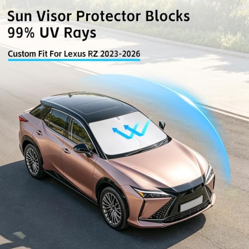 Windshield Sun Shade for Lexus RZ 450e 300e 300 450e 2023-2026 Sunshade - Image 2