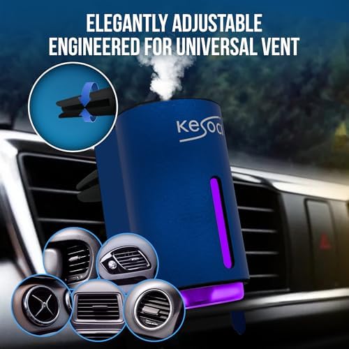 Smart Car Air Freshener: Revolutionary Smart Car Diffuser Vent Clip with 3 Exclusive 10 ml Fragrances (Blue (Fresh Essence Collection)) - Image 3