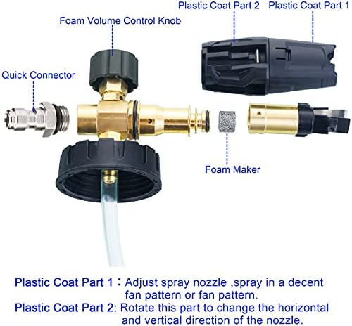 Tool Daily Foam Cannon for Pressure Washer, 5 Power Washer Tips,1 Liter - Image 3